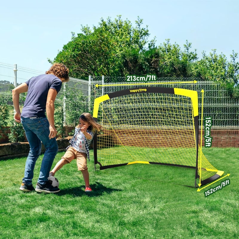Happy Jump Soccer Goal Soccer Net for Kids Backyard 7'x 5', 1 Pack - Image 3